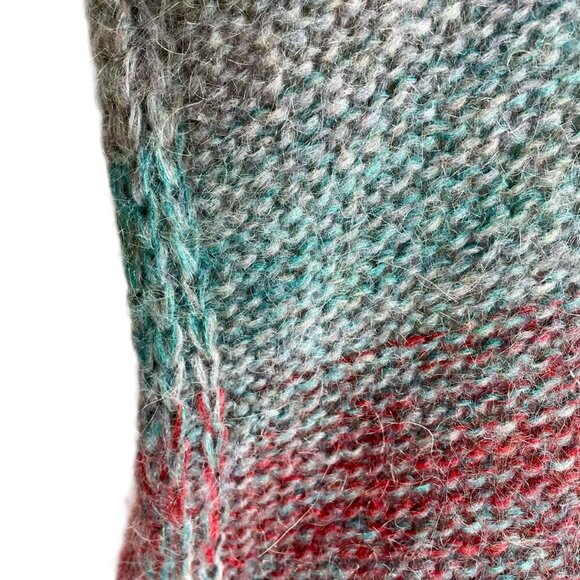 Anthropologie Moth Rinda Knit Mohair Ombré Rainbow Longline Duster Cardigan XS-M - Picture 11 of 16